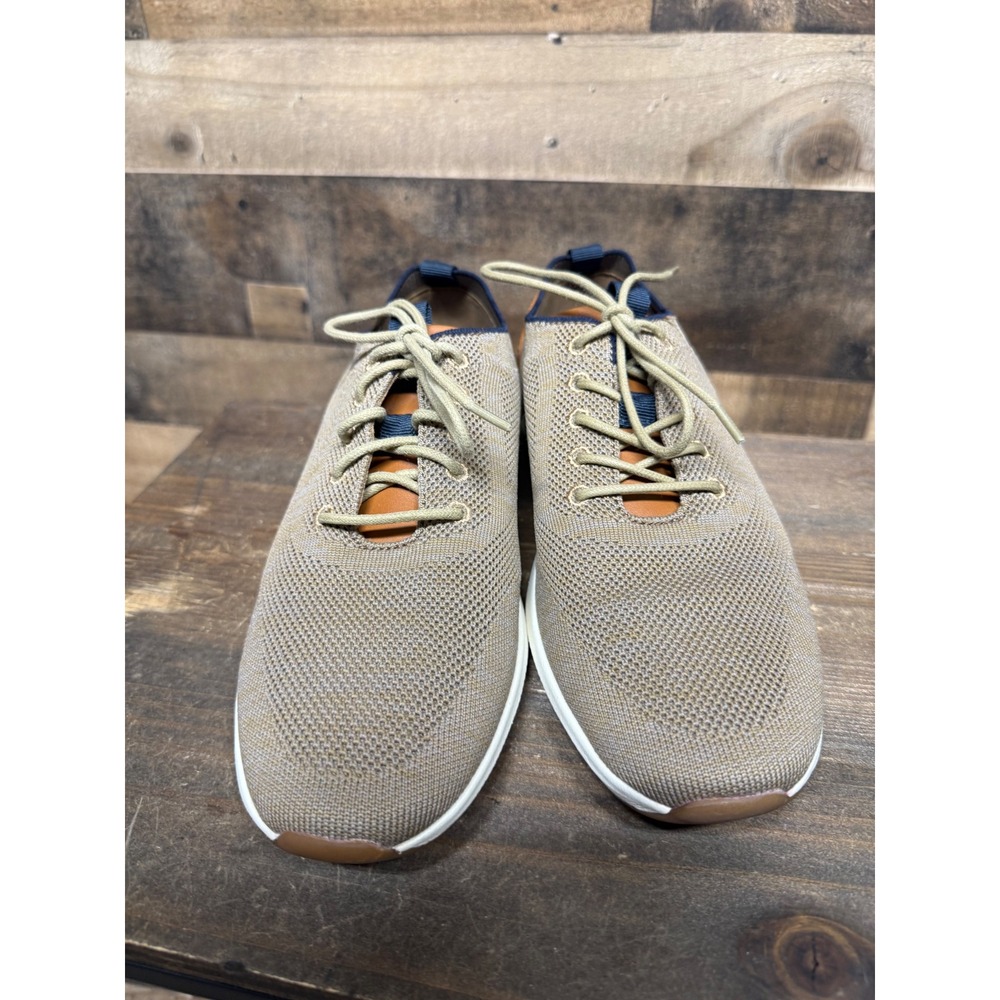 Vince Camuto Edelgard Tan Knit Lace Up Sneakers Mens 8M VV-EDELGARD - Picture 5 of 8